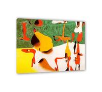 Joan Miro Print on Canvas Figures in Front of a MetamorphosisPoster Reproduction Surrealism Wall Art Pictures for Living Room Bedroom Gift Wall Decor95x80cm(37x31in) Frameless