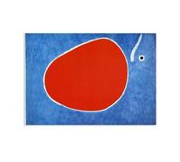 Joan Miro Print on Canvas The Flight of the dragonfly in FrontPoster Reproduction Surrealism Wall Art Pictures for Living Room Bedroom Gift Wall Decor60x40cm(24x16in) Frameless