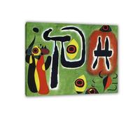 Joan Miro Print on Canvas The Red Sun Gnaws at the SpiderPoster Reproduction Surrealism Wall Art Pictures for Living Room Bedroom Gift Wall Decor65x50cm(26x19in) Frameless