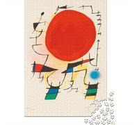 Joan Miró Puzzle Wooden 1000 Pieces Museum Jigsaws Impossible World Famous Paintings Jigsaws Fine Art Puzzles Challenge Toy Educational Games