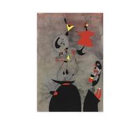 Joan Miró Sleepers Awakened by A Bird Canvas Poster Wall Art Decor Print Picture Paintings for Living Room Bedroom Decoration Unframe-style 24x36inch(60x90cm)