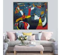 Joan Miro《Swallow Love,1933》Surrealism Canvas Prints Oil Painting Artwork Poster Picture Wall Home Decoration 60x70cm Frameless