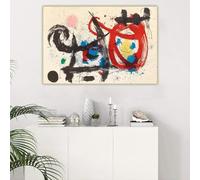Joan Miro The Drunken Abstract Prints on Canvas Oil Painting Art Poster Picture Wall Decor Home Living Room Decoration 80x120CM Frameless
