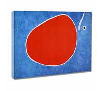 Joan Miro《The Flight of the Dragonfly》Canvas Painting for Living Room Home Decoration Abstract Canvas Wall Art for Bedroom Wall Decor Framed Wall Art Easy to Hang(50x70cm-20x28inch-Framed)