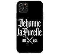 Joan of Arc 1412-1431 Crossed Swords in French White Print Case for iPhone 11 Pro Max