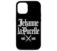 Joan of Arc 1412-1431 Crossed Swords in French White Print Case for iPhone 12/12 Pro