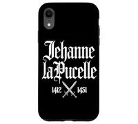 Joan of Arc 1412-1431 Crossed Swords in French White Print Case for iPhone XR