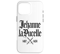 Joan of Arc 1412-1431 Swords in French Black Print Case for iPhone 16 Pro Max