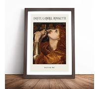 Joan Of Arc by Dante Gabriel Rossetti | Framed Wall Art Print | Modern Home Decor Picture | Ready to Hang Artwork for Living Room, Bedroom, Kitchen or Office | Multiple Sizes
