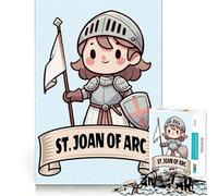 Joan of Arc Catholic Kids Jigsaw for Teenagers1000 Pieces Brain Skill True Detail Pattern Assemble Christmas Idea (38x26cm)