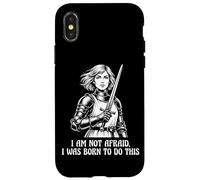 Joan of Arc I Am Not Afraid I Was Born To Do This Sword Case for iPhone X/XS