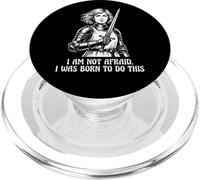 Joan of Arc I Am Not Afraid I Was Born To Do This Sword PopSockets PopGrip for MagSafe