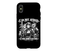 Joan of Arc I Am Not Afraid I Was Born To Do This Zine Ink Case for iPhone X/XS