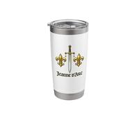 Joan of Arc Jeanne D'Arc Fleur de Lis Sword History Stainless Steel Insulated Tumbler