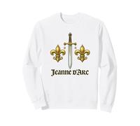 Joan of Arc Jeanne D'Arc Fleur de Lis Sword History Sweatshirt