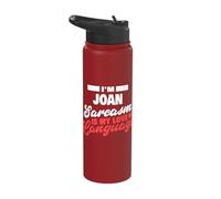 Joan Sarcasm Love Language Saying Funny Joan Name Stainless Steel Insulated Water Bottle