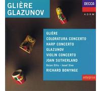 Joan Sutherland - Gliere / Glazunov - Coloratura / Harp / Violin Concertos etc