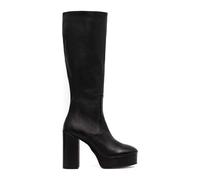Joanna 115mm Leather Boots - female - ALOHAS - Heeled Boots - Black - 6 UK - Shoes 6 UK