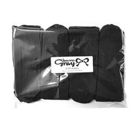 Joanna Gray Women's Anklets (10 Pairs) in Black Joanna Gray Black One Size