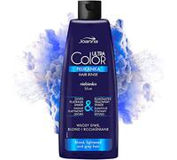 Joanna Ultra Color - Blue Hair Rinse For Blond And Light Hair - Platinum Grey Shade - Natural Shine & Hair Care - Eliminates Yellowish Hues Of Grey Blonde Bleached Hair - Washes Out Naturally - 150 ml
