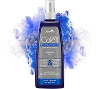 Joanna Ultra Color - Blue Hair Rinse In Spray For Blond And Light Hair - Platinum Grey Shade - Natural Shine & Hair Care - Eliminates Yellowish Hues Of Grey Blonde Bleached Hair - Easy To Use - 150 ml