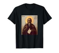 Joannicius The Great Byzantine Christian Icon Art T-Shirt