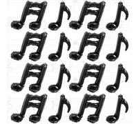JOAOXOK 16Pcs Music Note Balloons Music Birthday Party Decorations,17 Inch Music Notes Balloons Music Theme Party Decorations (Black)