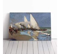 Joaquin Sorolla Y Bastida The Merchant Ships Canvas Print 30x20 Inch