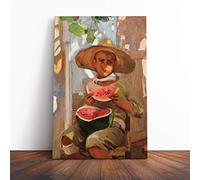 Joaquin Sorolla Y Bastida The Siesta Canvas Print | Gallery Wrapped 30mm Frame Wall Art | 30x20 inches | Ready to Hang | Modern Picture | Living Room Bedroom Lounge Office
