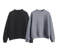 JOASDAO 2 piece ladies sweatshirt fall fashion preppy clothes ladies school jumpers plus size long sleeve workout tops for women uk
