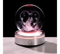 JOASURA Wedding Gifts for Newly Engaged Couples with 3.15" Multicolour Crystal Ball Night Lights,Bridal Shower Gifts for Engagement Just Married Keepsake Decoration,Wedding Newlyweds Presents Ideas