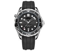 JOATVEE Fashion Men's Watch, Date Display and Black Silicone Strap, Lightweight, Waterproof Business Watch, black, Strap.