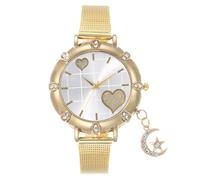 JOATVEE Fashion Women Watch Roman Numerals Quartz Watch Starry Sky Dial Leather Strap Waterproof Casual Watch, Moon