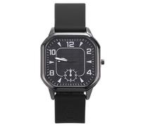 JOATVEE Mens Sport Watch Analog Quartz Easy Read Analog Watch Silicone Band Square Dial Casual Watch, E