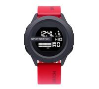 JOATVEE Men's Sports Watch 50M Waterproof Multifunctional Digital Watch Waterproof Luminous 12/24h Alarm Clock Calendar Timer Men Junior High School Watch Running Outdoor Military, red