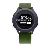 JOATVEE Men's Sports Watch Digital Electronic Watch Multifunctional Waterproof Luminous Watch 12/24h Alarm Calendar Timer Men Junior High School Watch Running Student Fashion, Green, Strap.