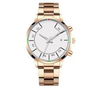 JOATVEE Mens Stainless Steel Simple Big Dial Quartz Analog Date Watch, P