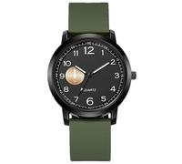 JOATVEE Sports Watches for Men Women Arabic Numerals Easy Read Dial Silicone Strap Analog Quartz Watches, green