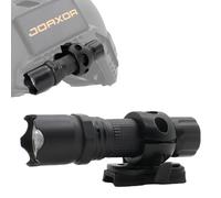 JOAXOR Rechargeable Mini Zoomable Tactical Helmet Light with Strobe/Strong/Low Lamp Include Fast Helmet Clip Rail 100 Lumens for Outdoor Cycling Hiking (Rechargeable)