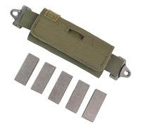 JOAXOR Tactical Helmet Balancing Weight Bag Counterbalance with Five Counter Accessory Pouch for OPS Fast BJ PJ MH (Green)