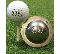 Joayuezo DIY Ball Marker Stainless Steel Golf Balls Marker Stencil Personalized Golf Ball Liner Golf Ball Drawing Alignment Stencils Marking Tool (eyes)