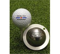 Joayuezo DIY Ball Marker Stainless Steel Golf Balls Marker Stencil Personalized Golf Ball Liner Golf Ball Drawing Alignment Stencils Marking Tool (Route 66)