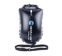 Joayuezo Swim Buoy Waterproof Swimming Float Dry Bag 20L Inflatable Dry Bag Swim Safety Float for Open Water Swimmers Triathletes Kayakers Snorkelers (Black)