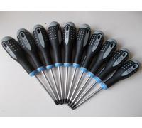 Job Lot : 10 Bahco Top Quality No2 Pozidrive Screwdrivers : Pack of 10 : BE-8820