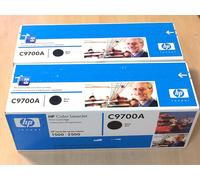 Job Lot Of 2 Genuine Sealed HP C9700A Black LaserJet Toner Cartridges -1500,2500