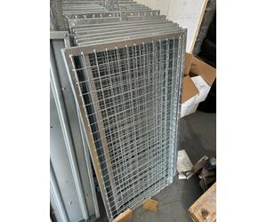 Job Lot of 4 x steel cage panels H-Duty cage panel, each cage appx 5ft x 2ft