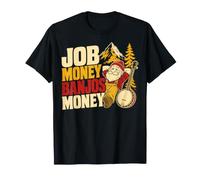 Job Money Banjos Money Bluegrass Mountain Gnome T-Shirt