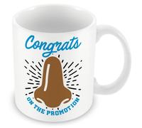 Job Promotion Gift Mug - Brown Nose with Congrats On The Promotion Design