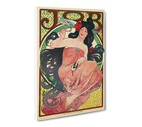 Job Vol.1 By Alphonse Mucha Classic Painting Canvas Wall Art Print Ready to Hang, Framed Picture for Living Room Bedroom Home Office Décor, 30x20 Inch (76x50 cm)