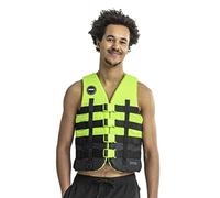 Jobe 50N 4 Buckle Watersports Waterski Jetski Wakeboarding Safety Impact Vest - Top - Lime - Lightweight